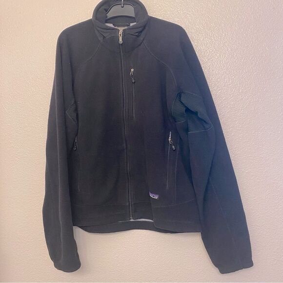 Patagonia polartec R4 Regulator Full Zip Fleece Jacket black Size M - Picture 1 of 9
